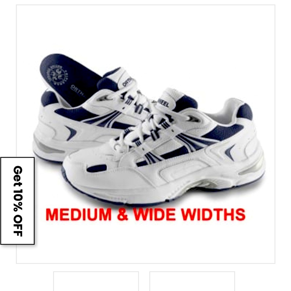 Orthoheel nwt!  Leather walkers with Ecofresh inners